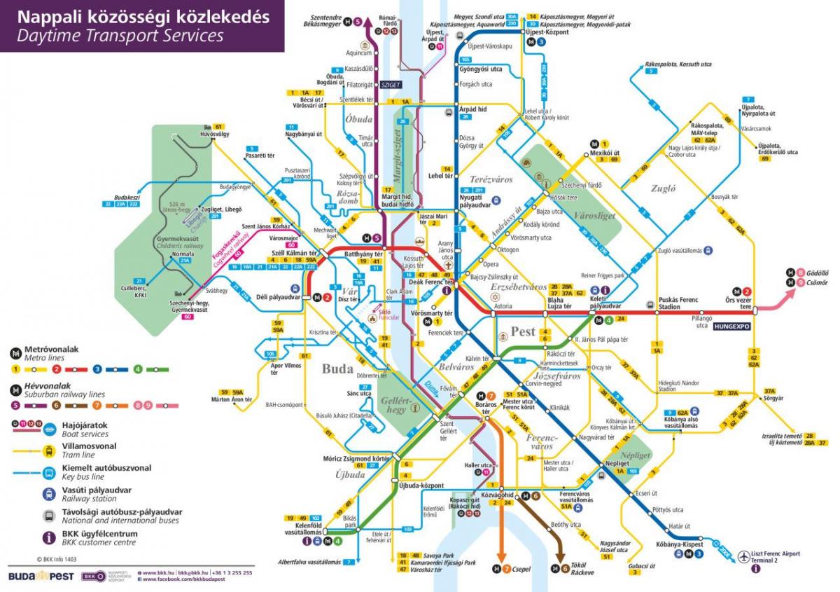 bus budapest mapa