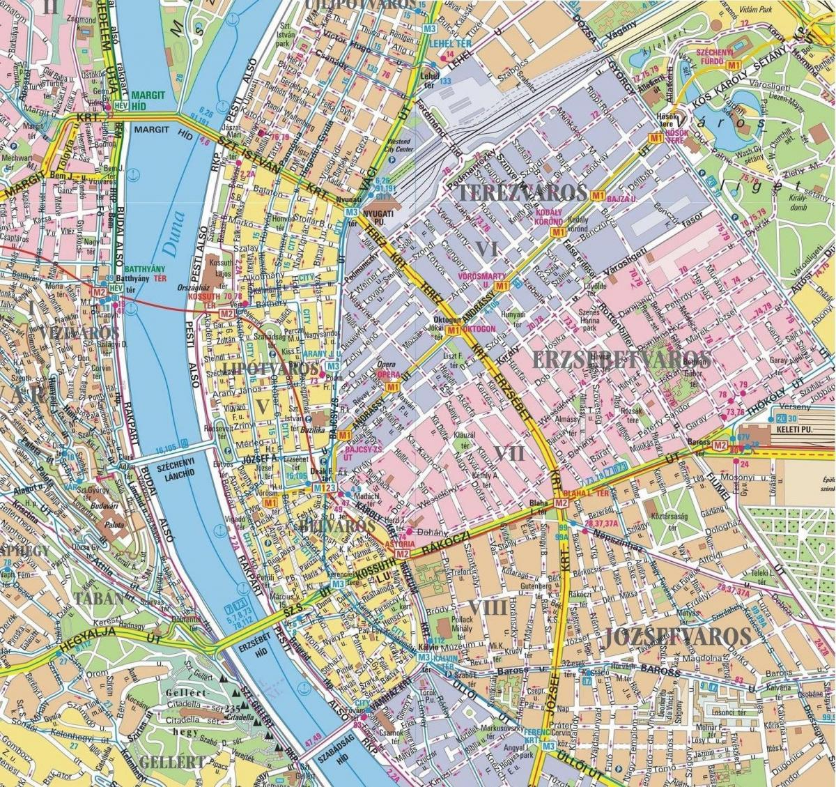 mapa ng distrito ng paaralan sa budapest