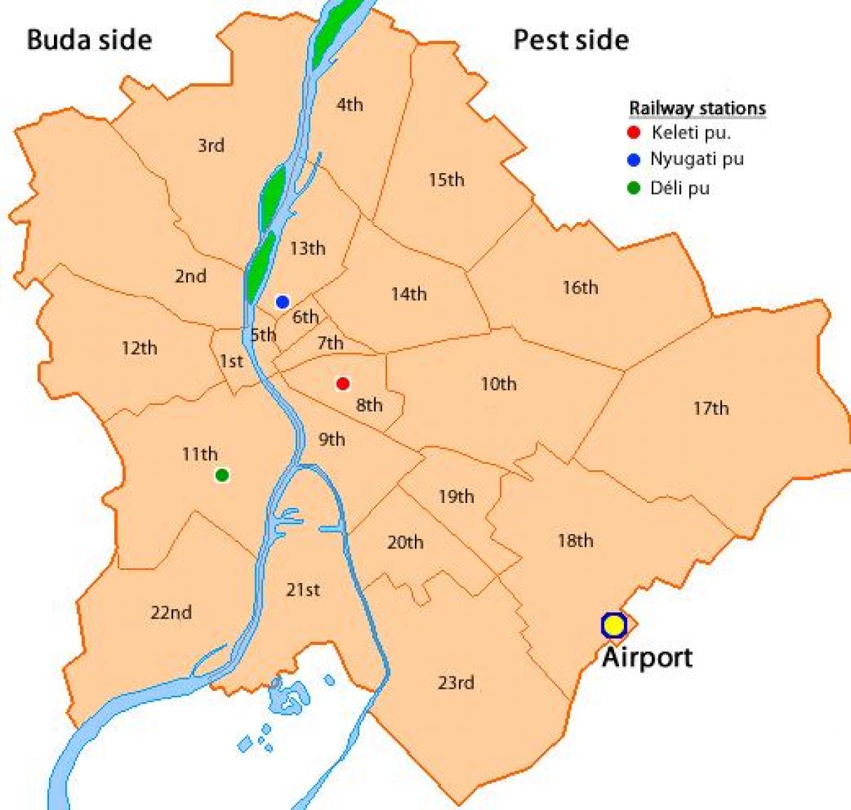 budapest ika-8 ng distrito mapa