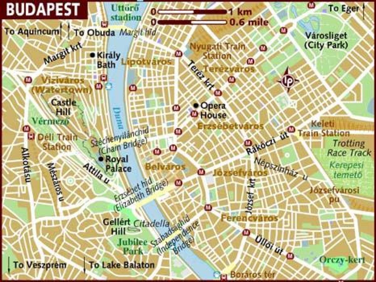 mapa ng lungsod ng budapest hungary