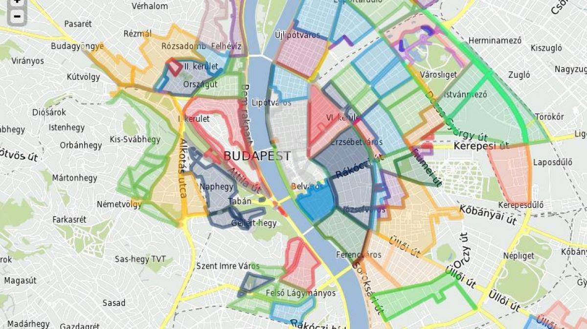 paradahan zone budapest mapa