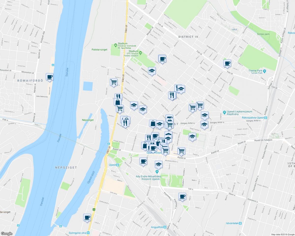 mapa ng budapest restaurant