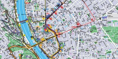 Budapest hop sa hop-off bus mapa