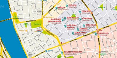 Mapa ng sanhi ng kapahamakan ang mga bar budapest